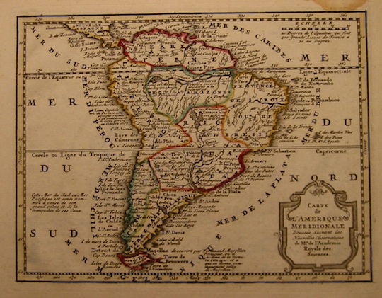 De Leth Hendrick Carte de l'Amerique meridionale 1770 ca. Amsterdam 